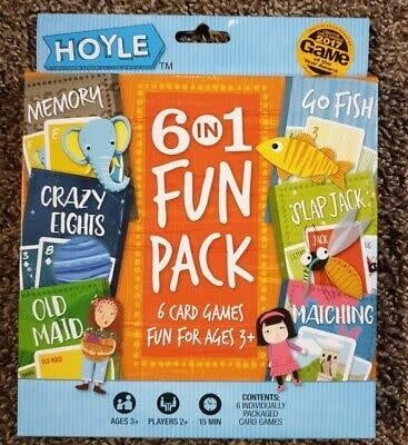 Bicycle Playing Cards Hoyle 6 In 1 Fun Pack Card Games