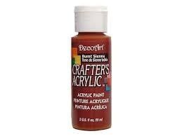 DecoArt Crafter's Acrylic Paint - 2oz BURNT SIENNA