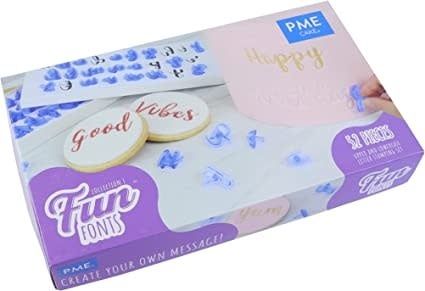 PME Crafts PME Fun Fonts Letter Stamping Set