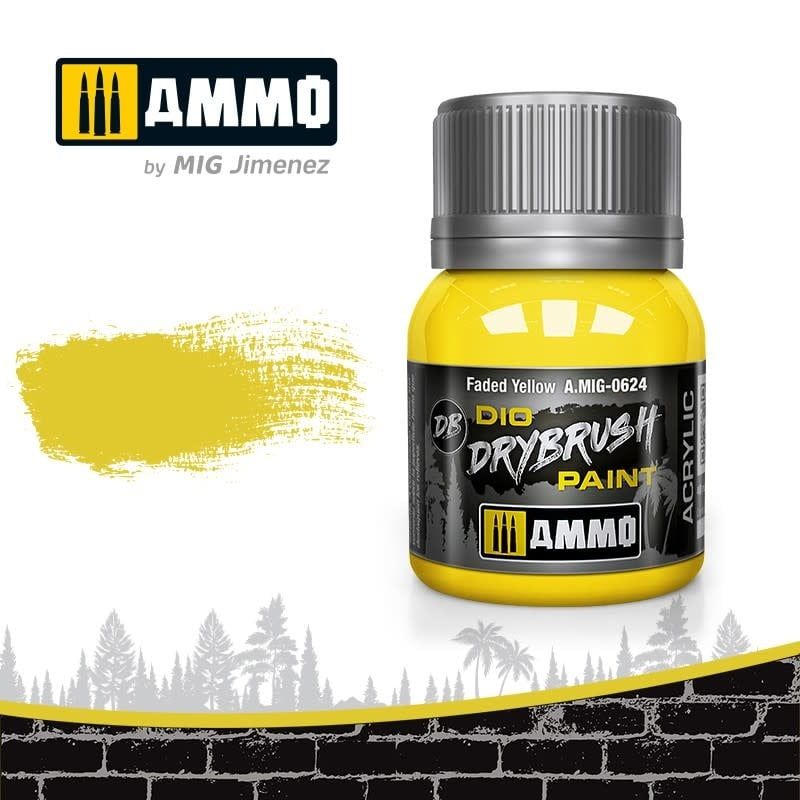 Ammo of MIG Dio Drybrush Faded Yellow 40ml