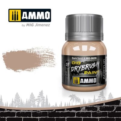 Ammo of MIG Dio Drybrush Dark Sand 40ml