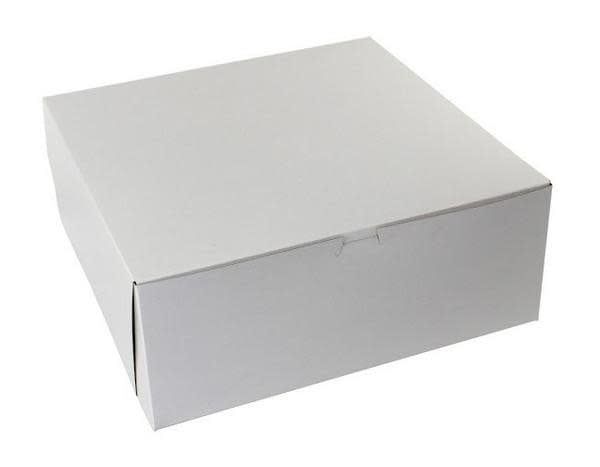 Enjay 14x14x6in White Cake Box