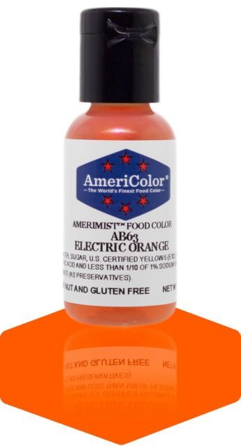 AmeriColor 0.65oz AmeriMist Airbrush Electric Orange
