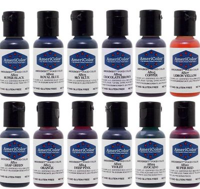 AmeriColor 0.65oz Airbrush Assorted Colors 12pc Set