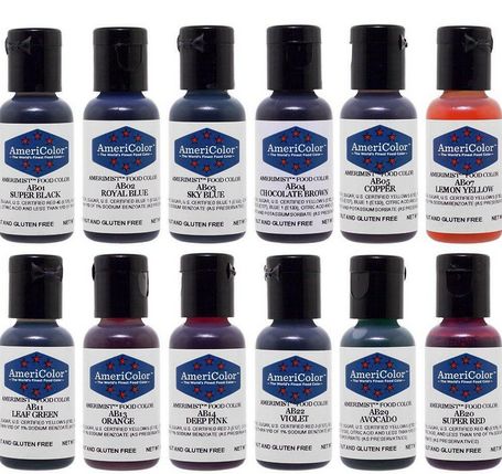 AmeriColor 0.65oz Airbrush Assorted Colors 12pc Set
