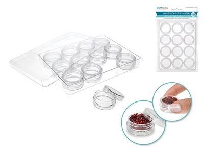 CraftMedley Mini Screw Top Canisters 12pc