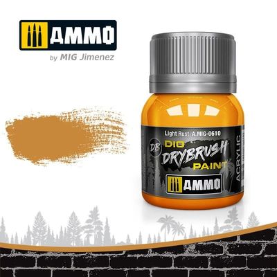 Ammo of MIG Dio Drybrush Light Rust 40ml