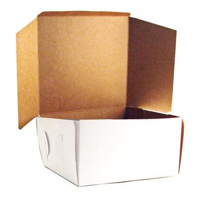 Create Distribution 16x16x6in White Bakery Box