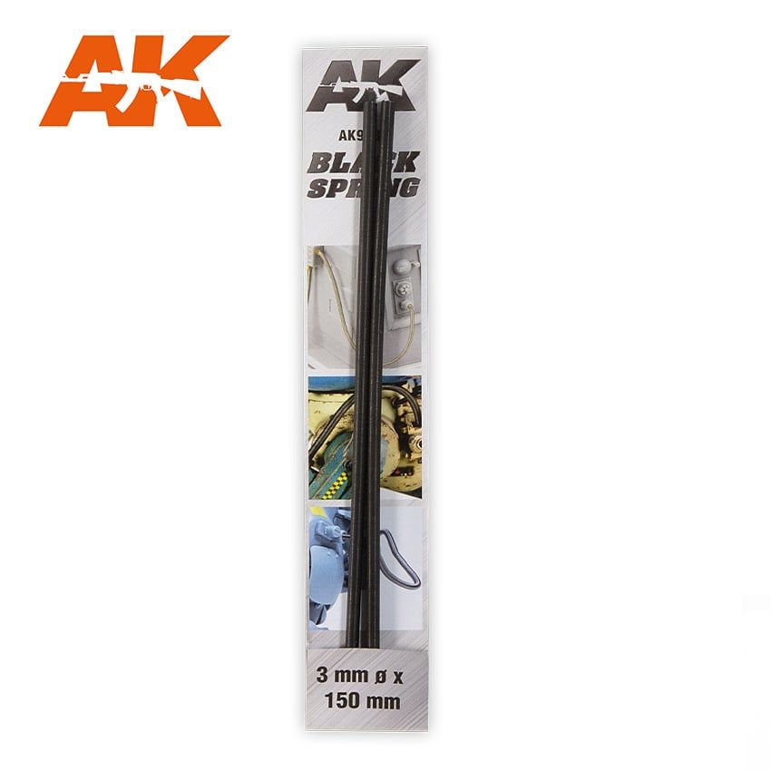 AK Interactive Black Spring 3mm