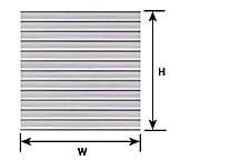 Plastruct  HO RIBBED ROOF SHEET