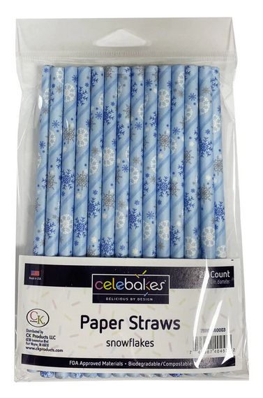 Celebakes 6in Snowflakes Cake Pop Sticks