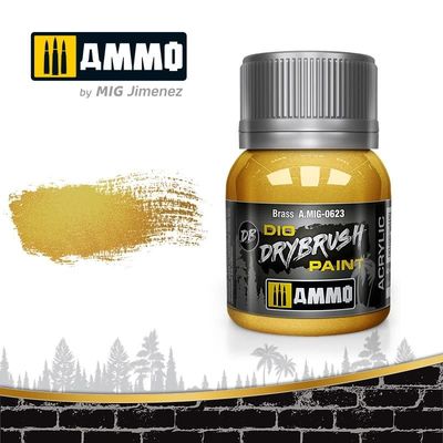 Ammo of MIG Dio Drybrush Brass 40ml