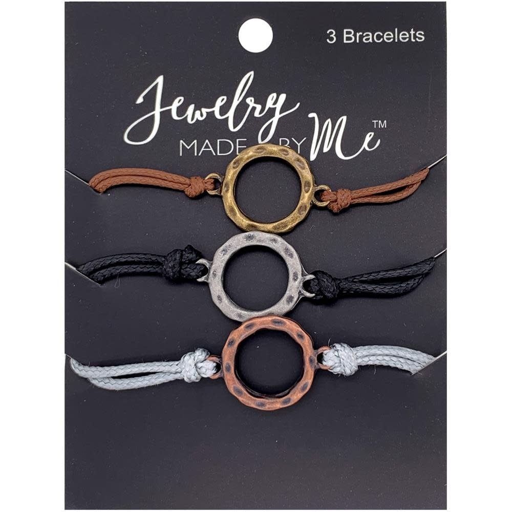 Jewelry Made By Me Leather Bracelets 3 Pack