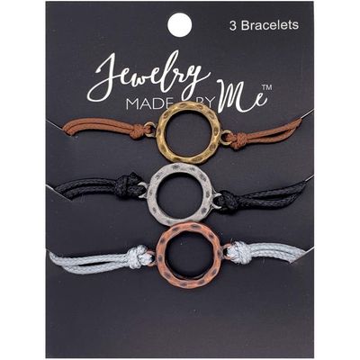Jewelry Made By Me Leather Bracelets 3 Pack