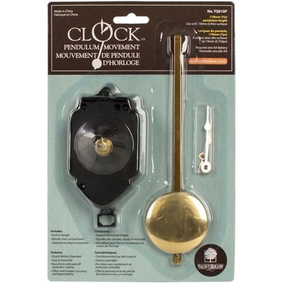 Walnut Hollow Pendulum Clock Movement 7in for 3/4in Faces