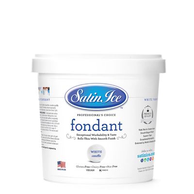 Satin Fine Foods White Satin Ice Fondant 2lb