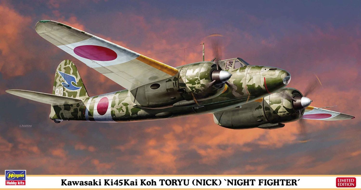 Hasegawa 1/48 Kawasaki Ki45Kai Koh Toryu (Nick) "Night Fighter"