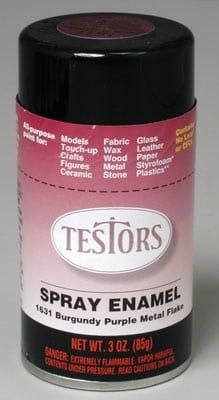 Testors Spray Burg. Purple Metal F 3oz