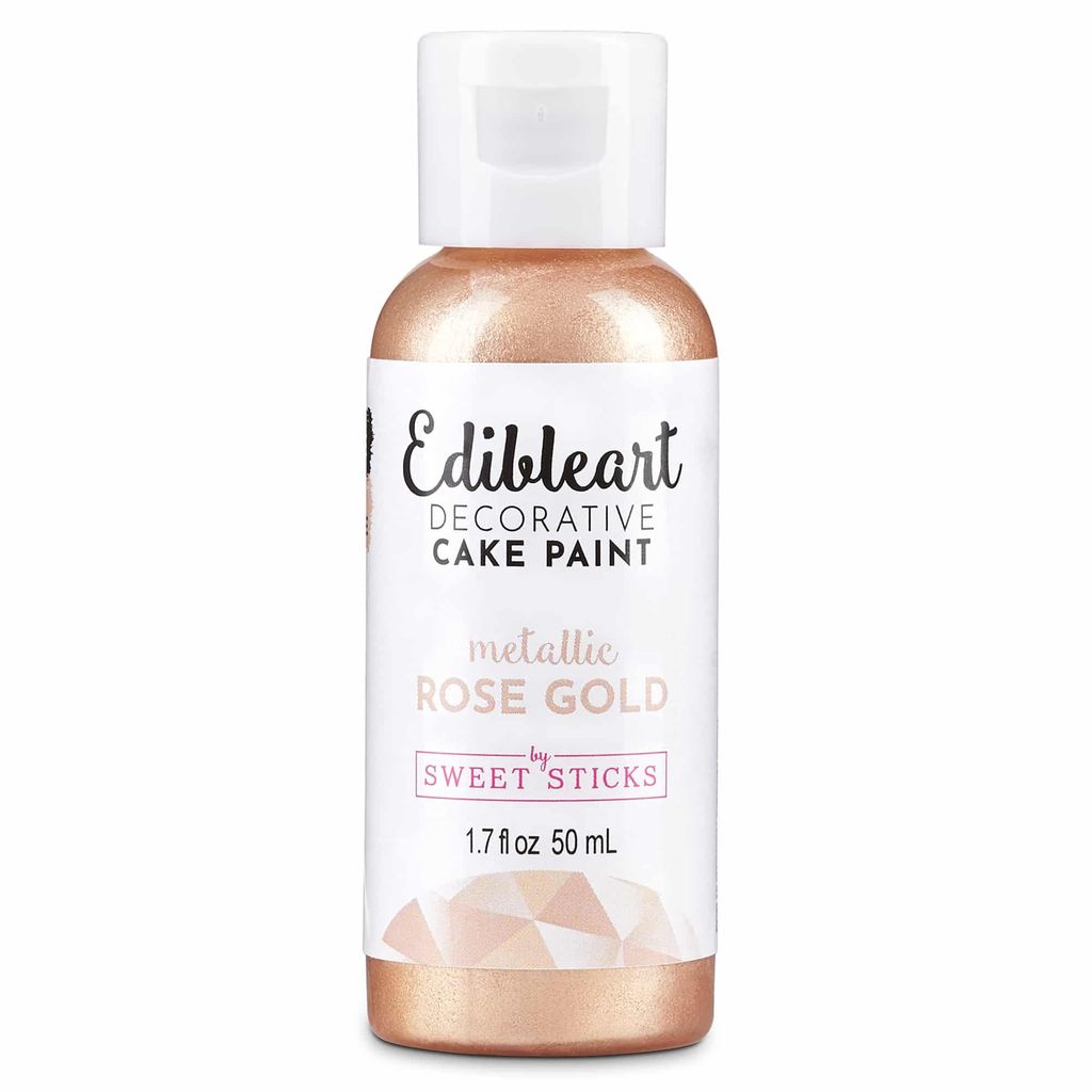 Sweet Sticks Edible Paint Rose Gold 50ml