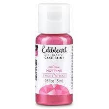 Sweet Sticks Edible Paint Metallic Hot Pink 15ml