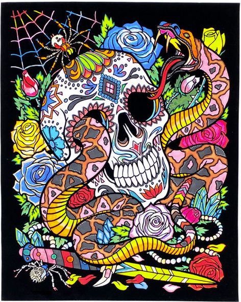 Stuff To Color 16X20 Velvet Poster Snake Eyes