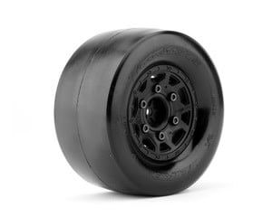 Jetko Tires 1/10 DR Booster RR Rear Tires, Ultra Soft, Belted, Black Claw Rims, 14mm(Arrma Senton 3S)