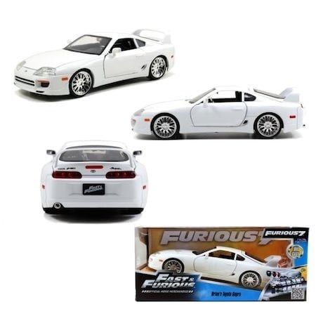 Jada Toys 1/24 Fast and Furious Brians 1995 Toyota Supra Glossy White