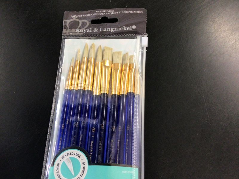 Royal &amp; Langnickel 10pc White Bristle Brush Set