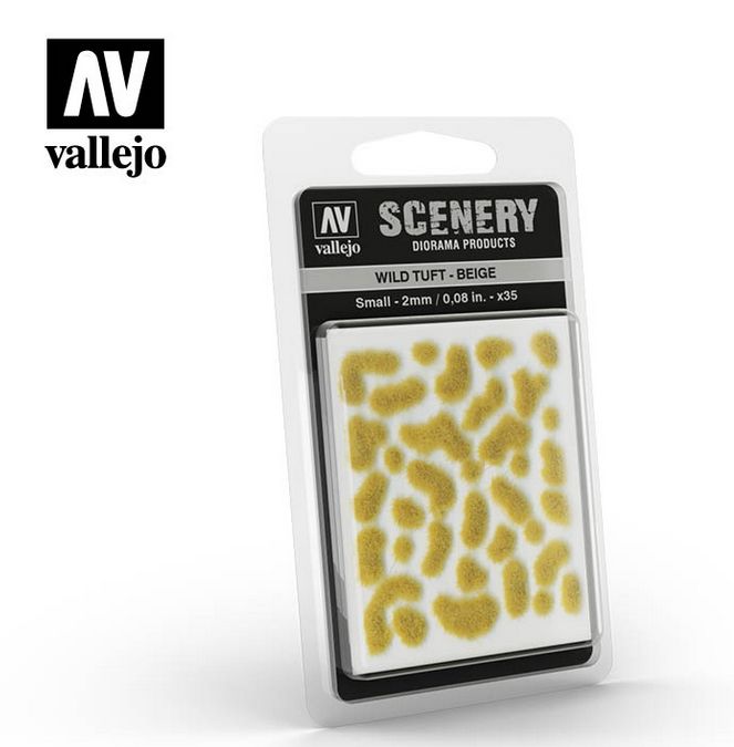 Vallejo 2mm Wild Tuft Beige Small 35pc