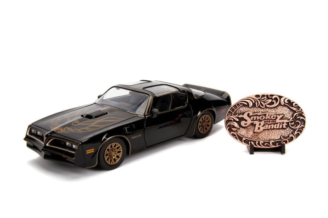 Jada Toys 1/24 Smokey and The Bandit 1977 Pontiac Firebird with Replica Belt Buckle