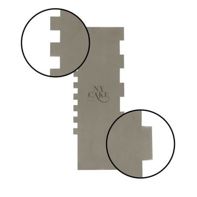 NY Cake Dbl Sided Short Teeth Stainless Steel Comb