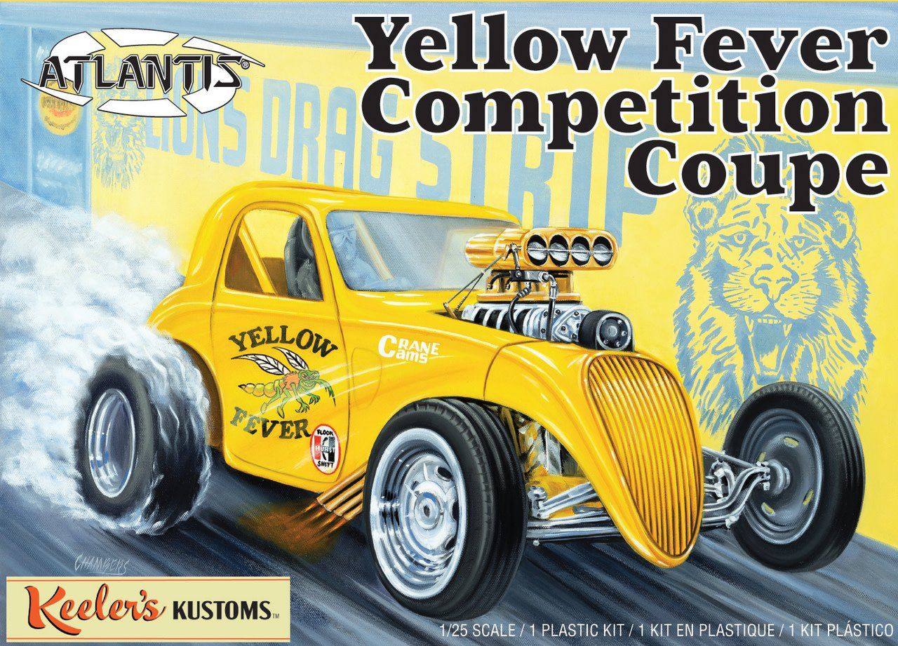 Atlantis 1/25 Keeler's Kustoms Yellow Fever Competition Coupe