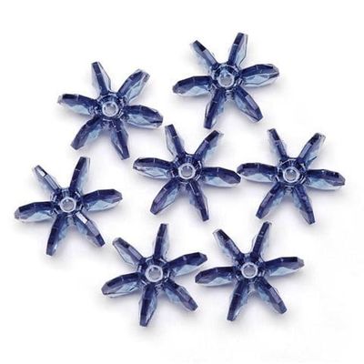 Darice 18mm Starflake Beads Blue