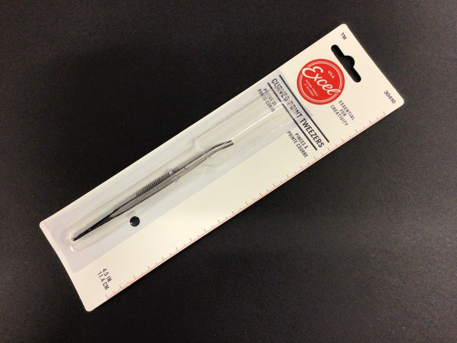 Excel SS Tweezer4-1/2&quot; Curved