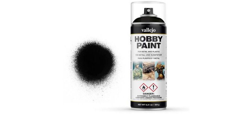 Vallejo Black Primer Aerosol 400ml