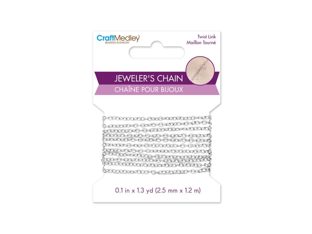 CraftMedley 1.2mx2.5mm Jewelers Chain Silver