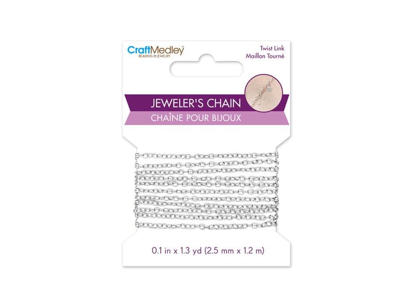 CraftMedley 1.2mx2.5mm Jewelers Chain Silver