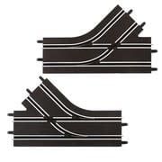 Carrera Right and Left Mechnical Change Section Slot Car Track Set