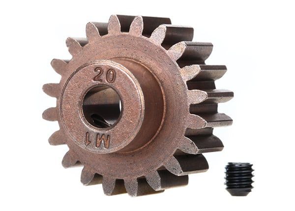Traxxas 5mm Shaft 1.0 Mod 20T Steel Pinion Gear
