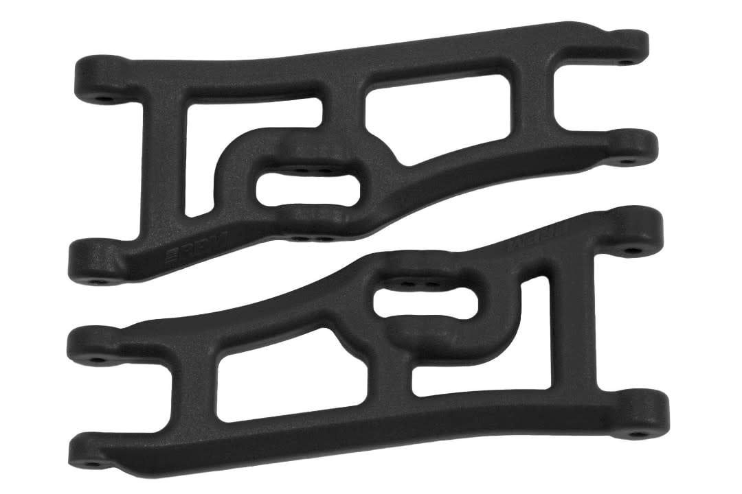 RPM Wide Front A-arms for the Traxxas Electric Rustler &amp; Electric Stampede 2wd - Black