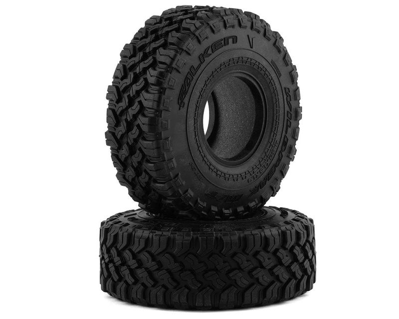 Vanquish Falken Wildpeak M/T 1.9&quot; Rock Crawler Tires (2) (Red)