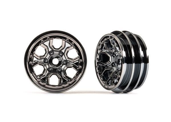 Traxxas Wheels, 1.0â€ (black Chrome) (2): TRX-4M