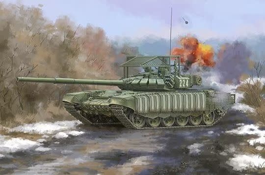 Trumpeter 1/35 Russian T 72B3 with 4S24 Soft Case ERA &amp; Armour