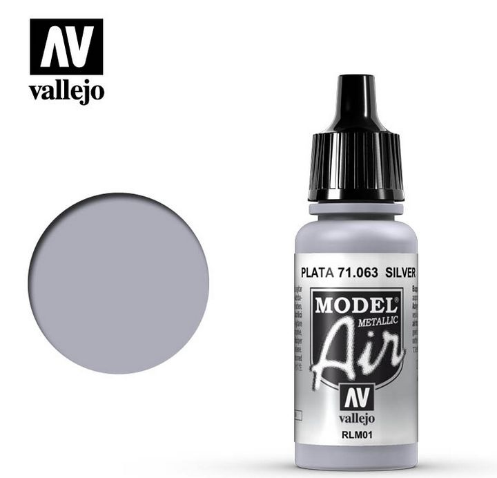 Vallejo Silver Model Air Acrylic 17ml