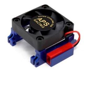 APS Aluminum Heat Sink &amp; Cooling Fan for TRX VXL-3 ESC Blue