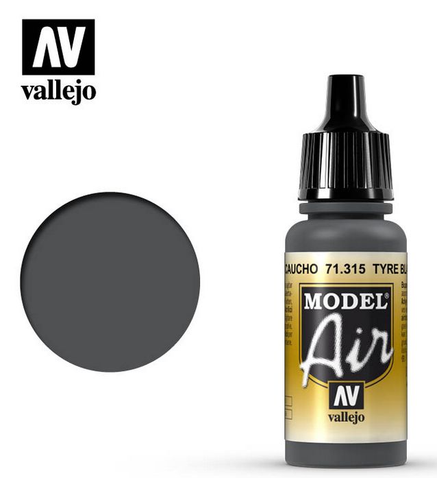 Vallejo Tyre Black 17ml
