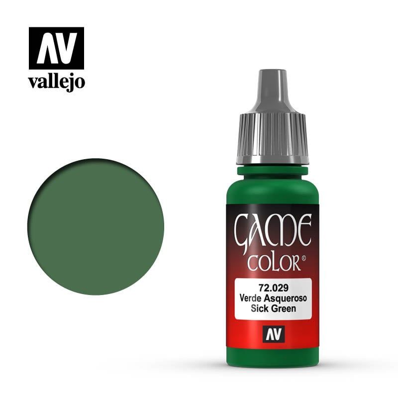 Vallejo Sick Green 17 ml  Game Color Acrylic