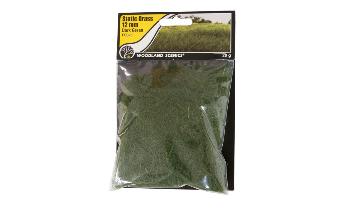 Woodland Scenics Static Grass 12mm Dark Green