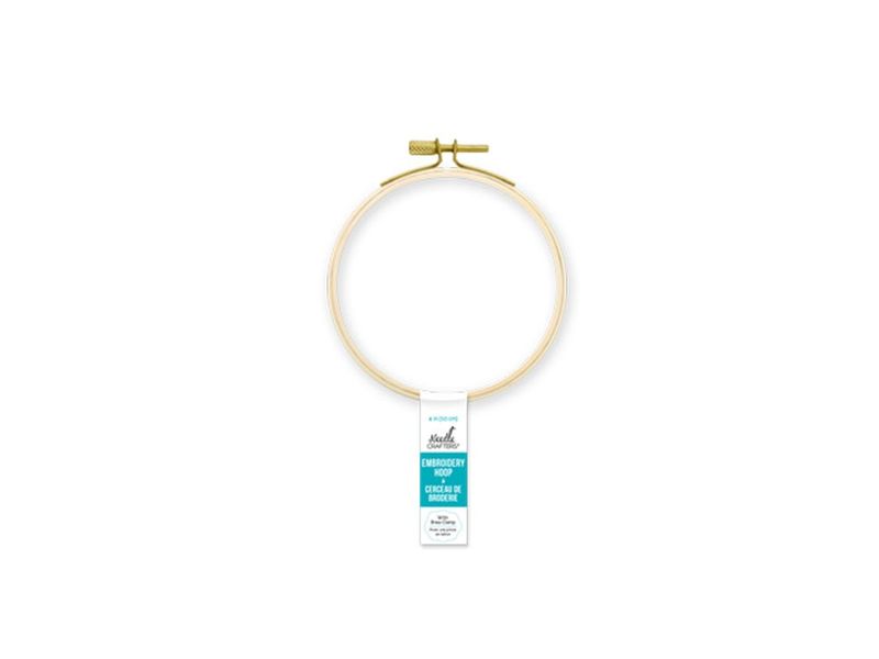 Needle Crafter Needlecrafters: 4&quot; Embroidery Hoop w/Brass Clamp