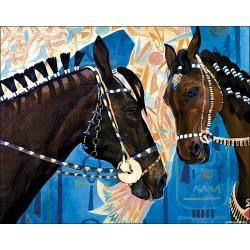 Collection D'Art Look Love Diamond Embroidery Printed Gem Cross Stitch Kit